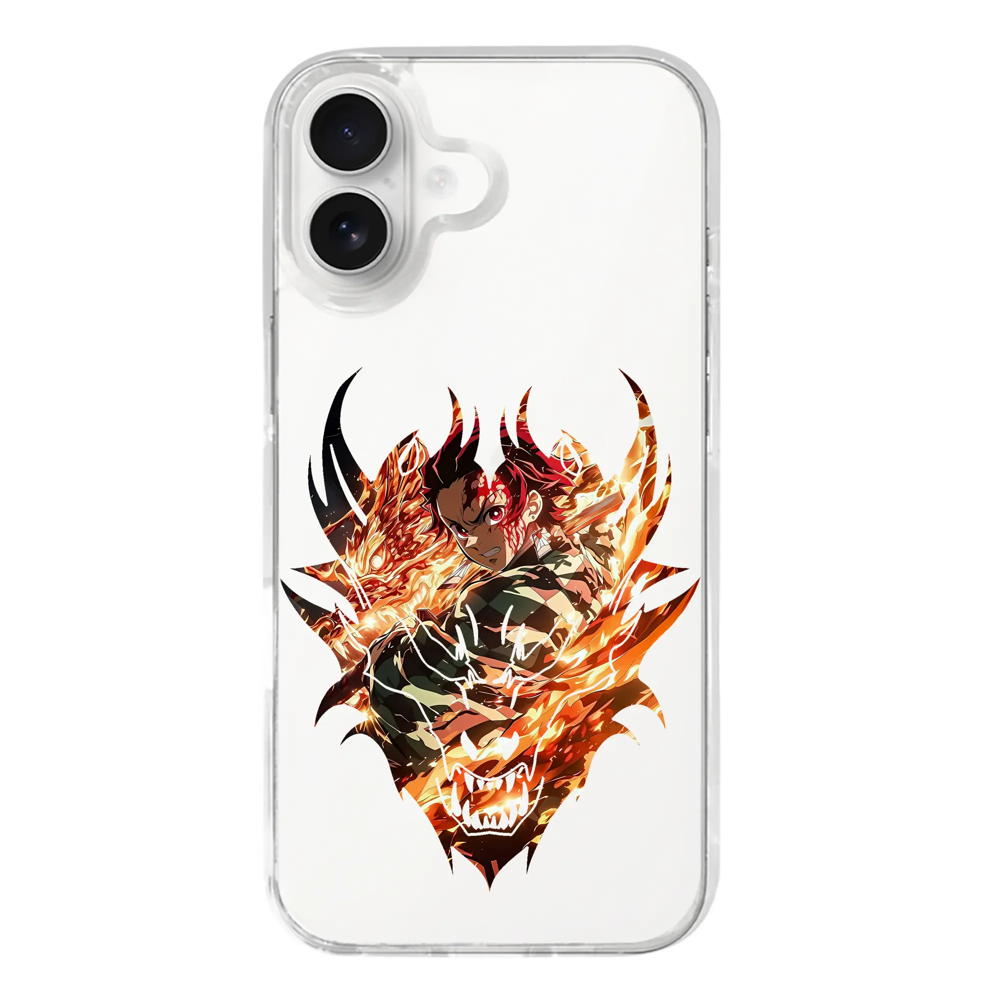 鬼滅の刃 グッズ,竈門 炭治郎 - iPhone 17シリーズ 透明スマホケース – 薄型・耐衝撃・精密フィット保護カバー